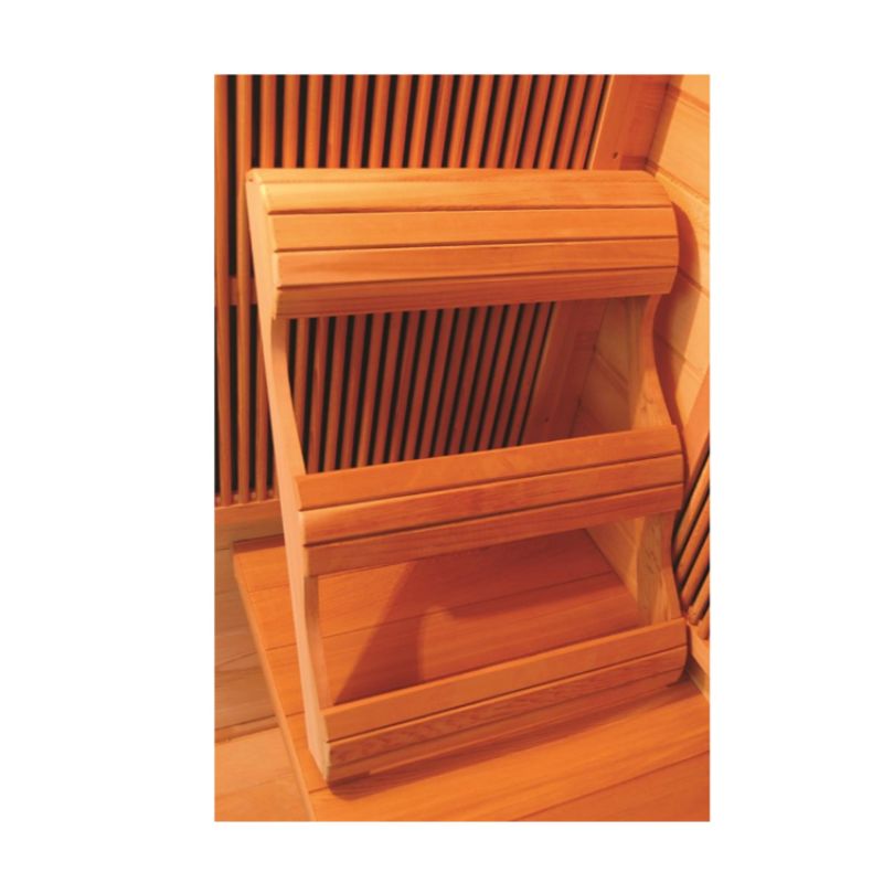 SunRay Aspen HL300K2 Indoor Infrared Sauna - 3 Person Canadian Hemlock-backrest