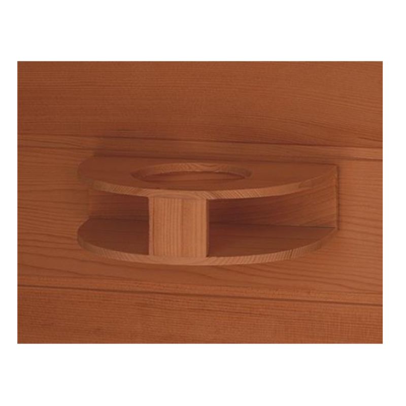 SunRay Bristol Bay HL400KC Corner 4 Person Infrared Sauna - Red Cedar-cup holder