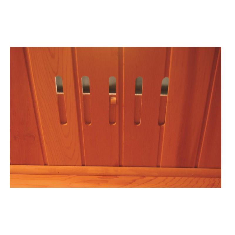 SunRay Bristol Bay HL400KC Corner 4 Person Infrared Sauna - Red Cedar-roof vent