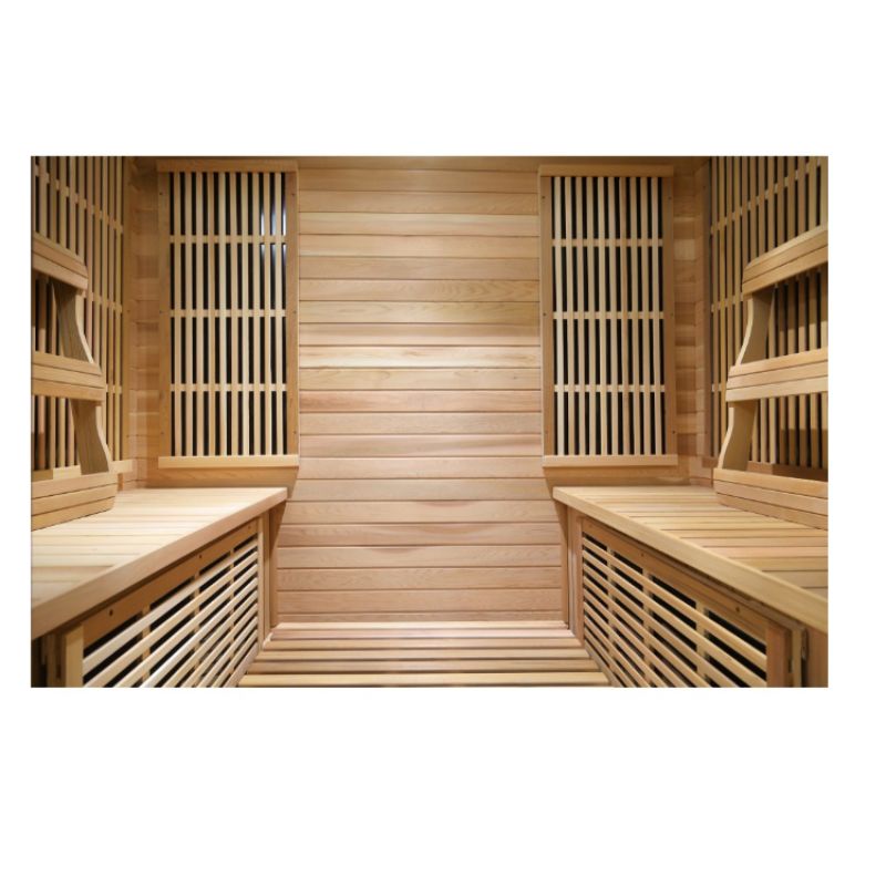 SunRay Roslyn HL400KS Indoor Infrared Sauna - 4 Person Canadian Red Cedar-interior