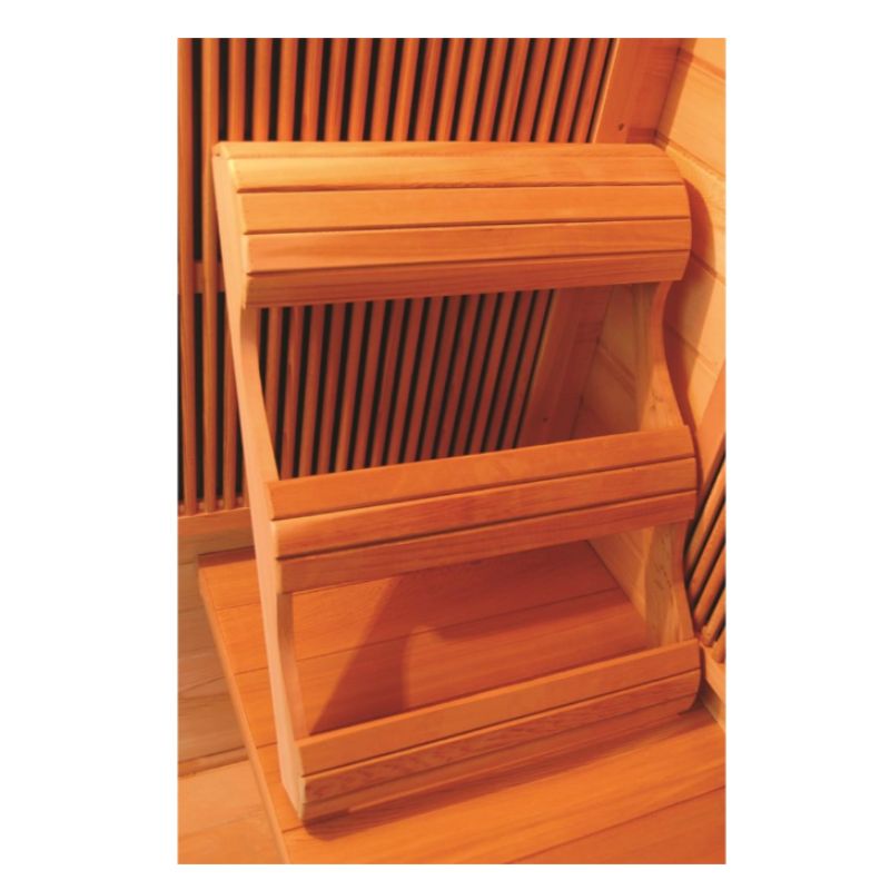 SunRay Sequoia HL400K Indoor Infrared Sauna - 4 Person Canadian Red Cedar-backrest