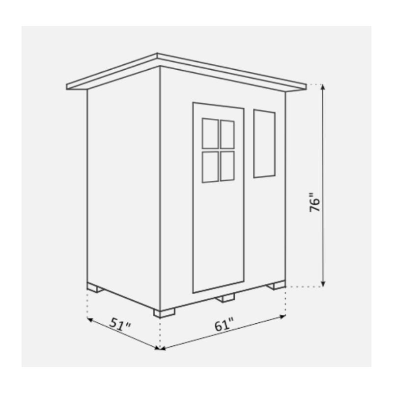 Enlighten Traditional Sauna-Moonlight 3 Person-Specs