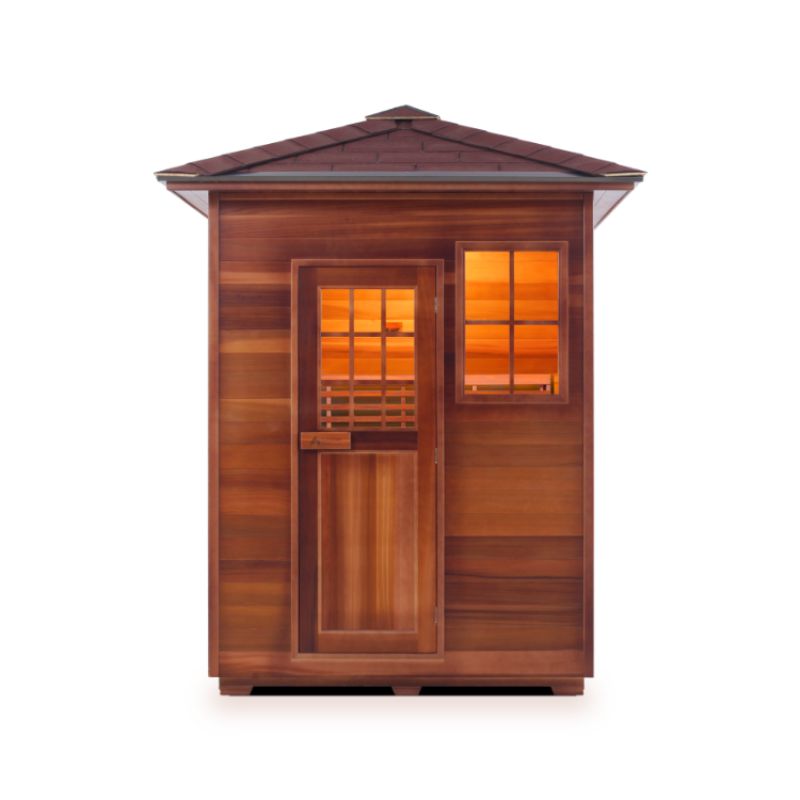 Enlighten Traditional Sauna-Moonlight 3 Person-Peak Roof