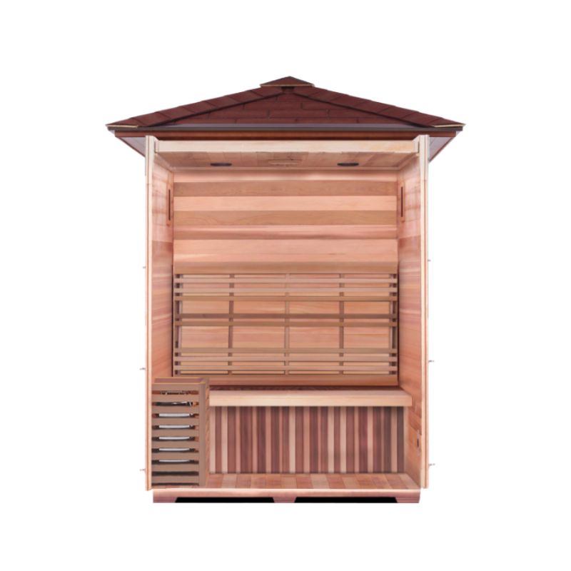 Enlighten Traditional Sauna-Moonlight 3 Person-Interior