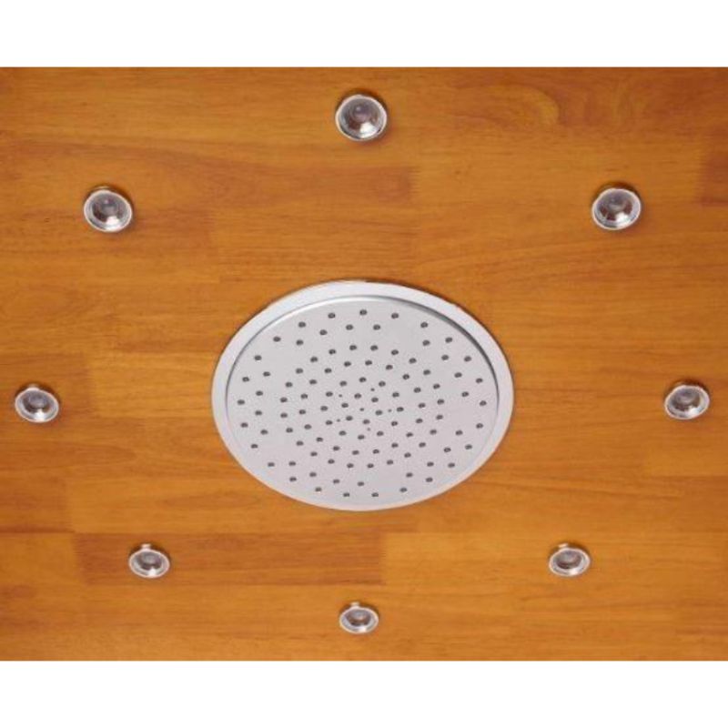 Athena WS-108 - 39 x 32 - 4.5 kW Corner Steam Shower - rainfall shower head