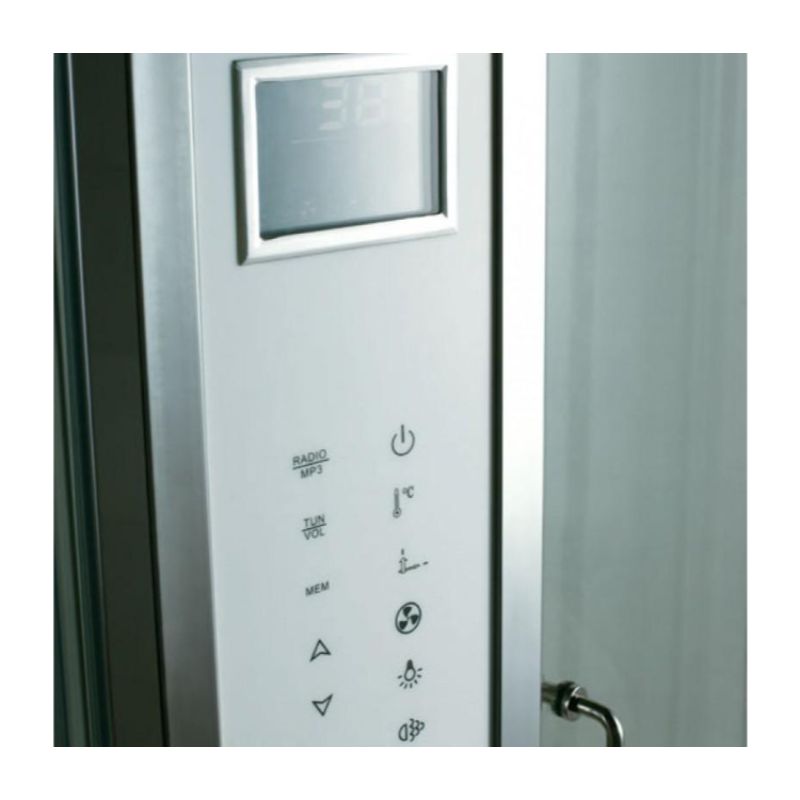 Athena WS-123 - 59 x 36 4.5 kW Luxury Steam Shower - control panel