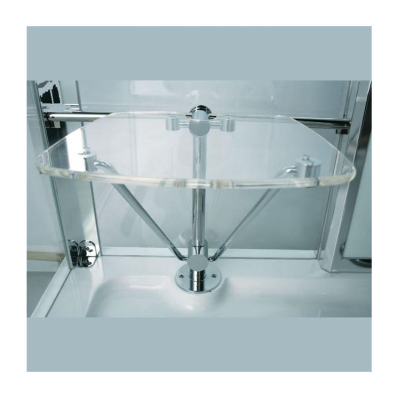 Athena WS-123 - 59 x 36 4.5 kW Luxury Steam Shower - built in seat