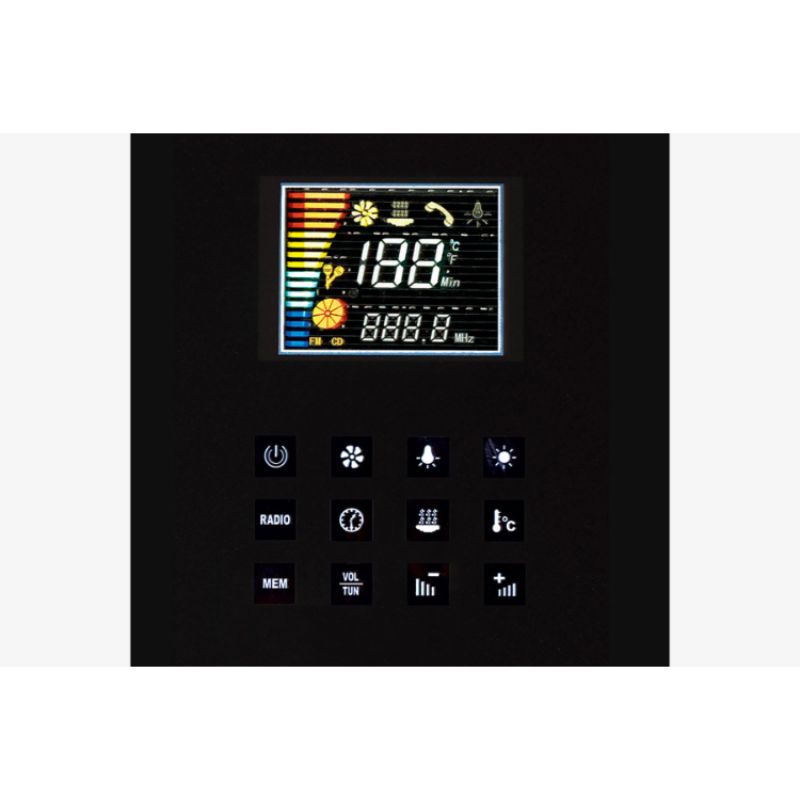 Ariel Platinum DZ959F8 - 47x 35 6 kW Steam Shower - control panel