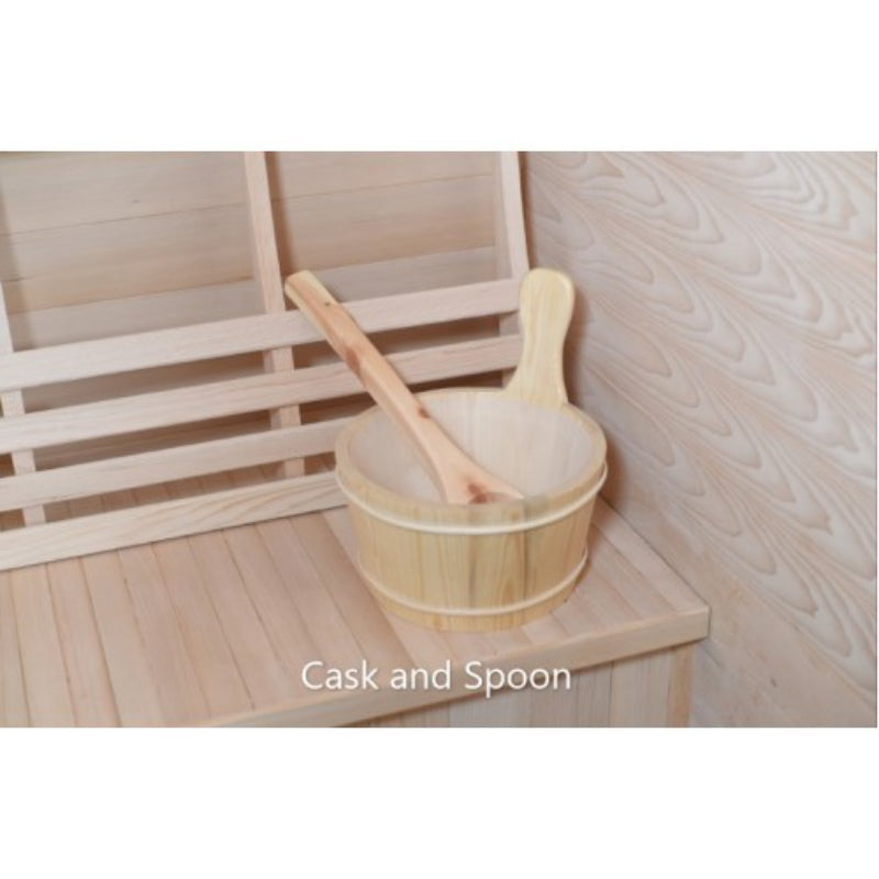 SunRay Freeport HL300D1 Outdoor Traditional Steam Sauna - Bucket & Ladle