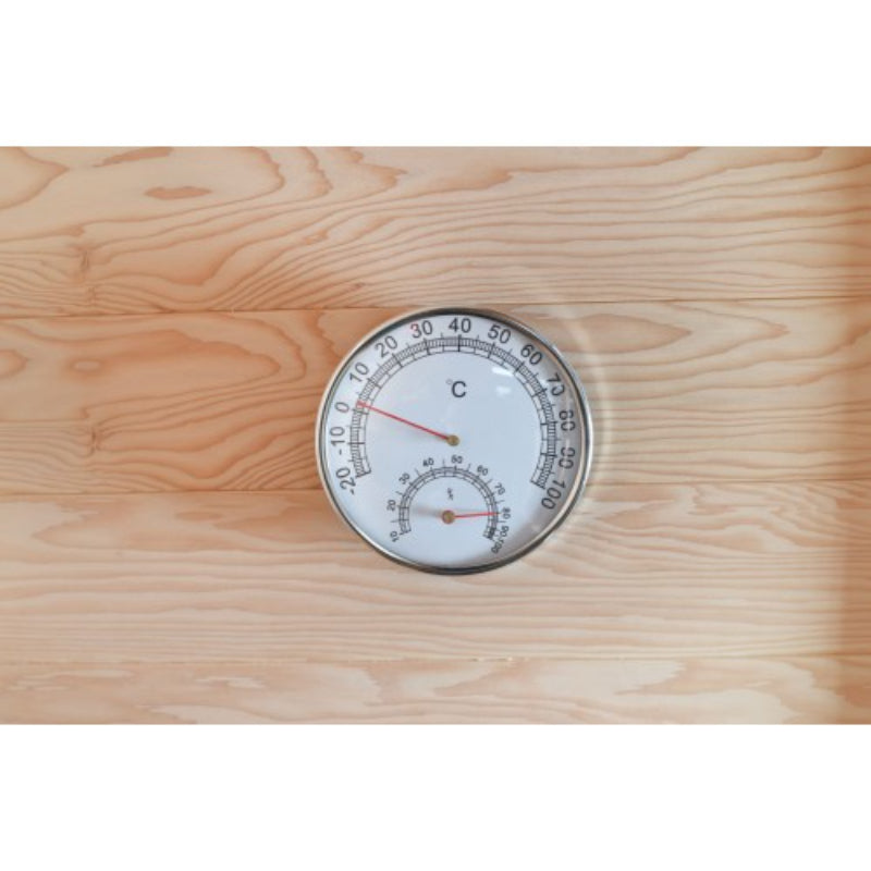 SunRay Freeport HL300D1 Outdoor Traditional Steam Sauna - Hygrometer