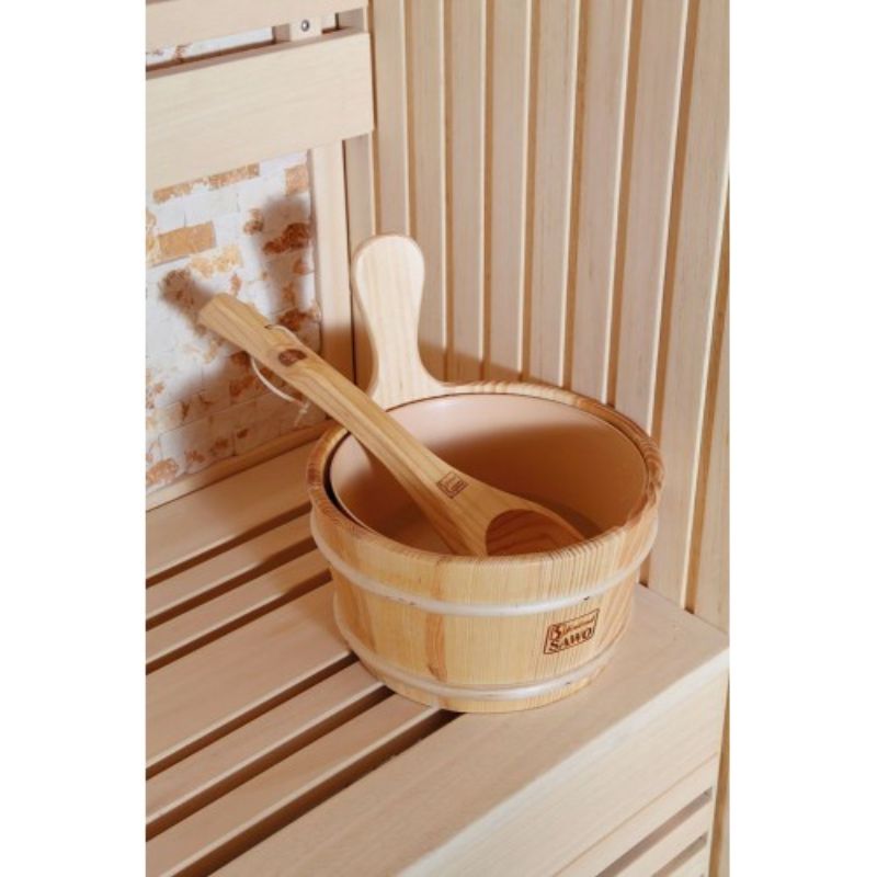 SunRay Rockledge 200LX - 2 Person Indoor Traditional Steam Sauna - cask and spoon