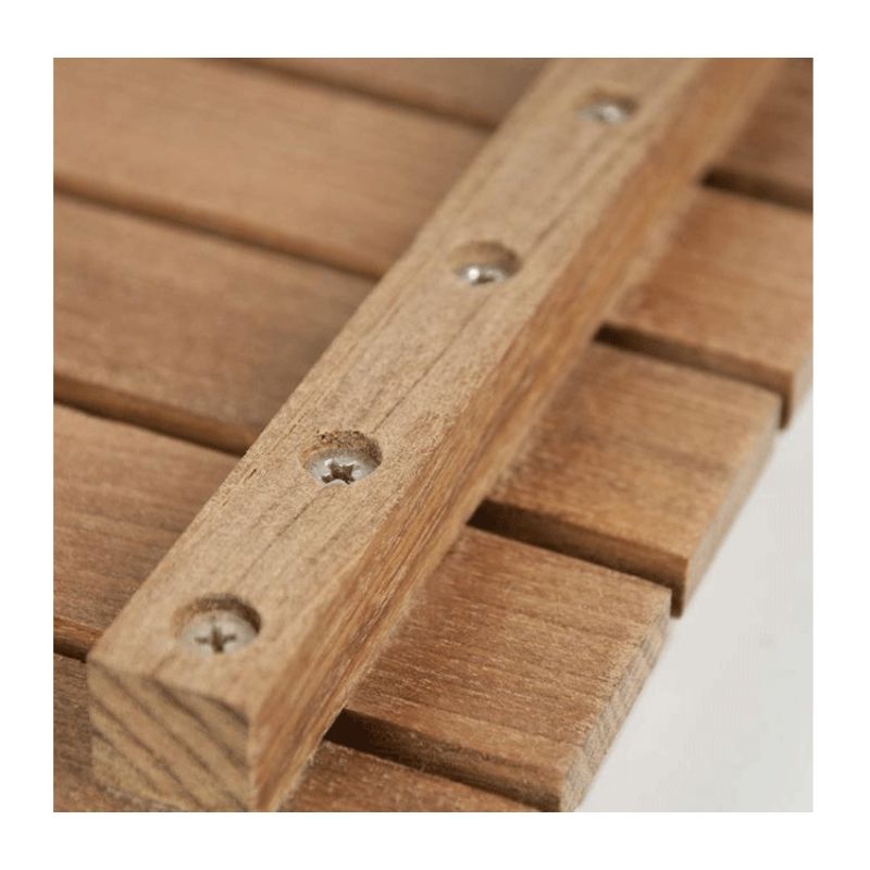 25" X 18" Teak Bath or Shower Mat - shows underneath