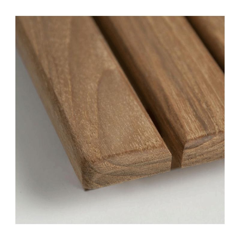 25" X 18" Teak Bath or Shower Mat - wood close up