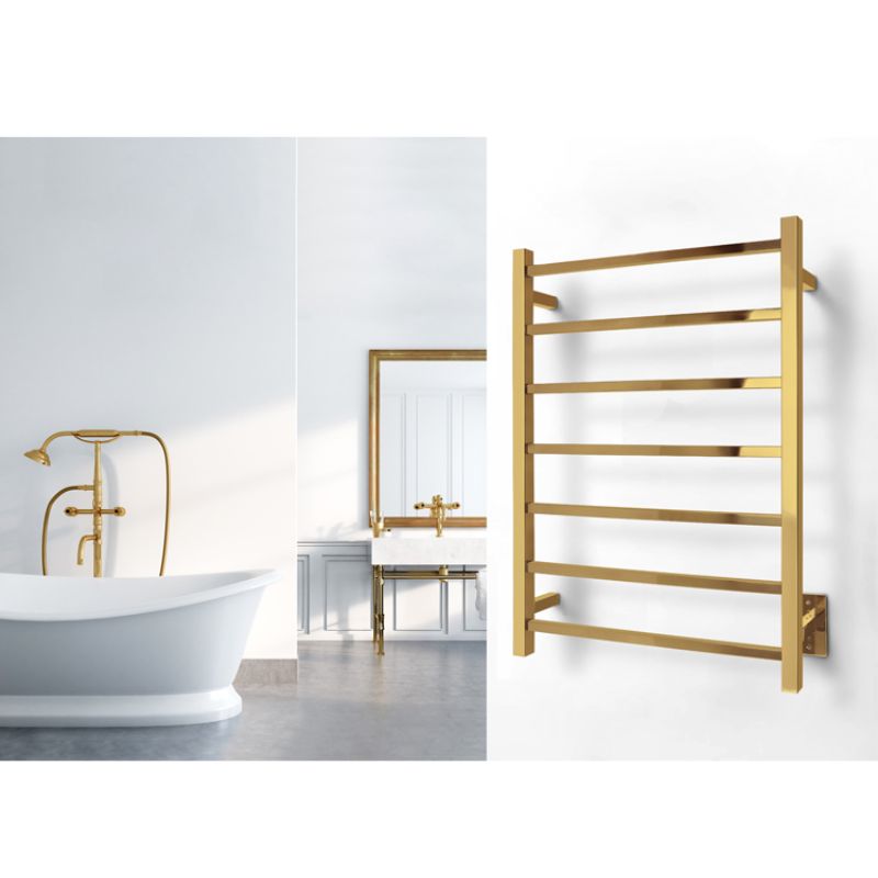 Tahoe 7 Bar Towel Warmer - gold finish