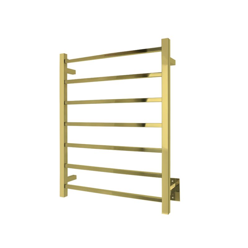 Tahoe 7 Bar Towel Warmer - gold finish