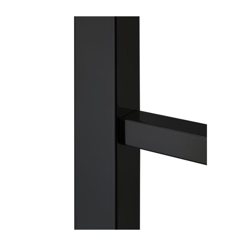 Tahoe 7 Bar Towel Warmer - black finish detail
