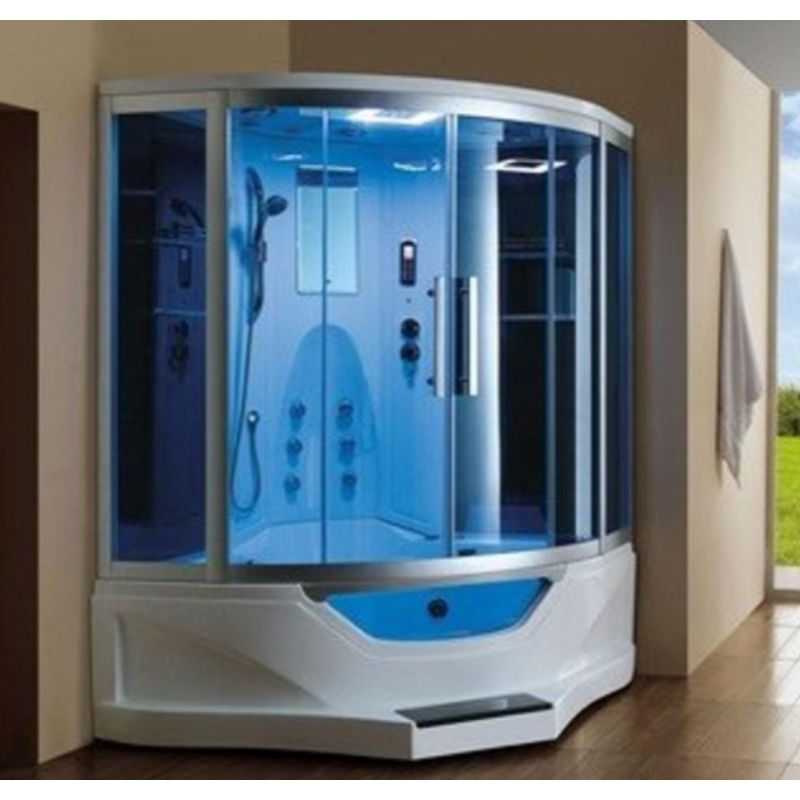 Mesa WS-702A Luxury Steam Shower-Corner Shower Tub Combo
