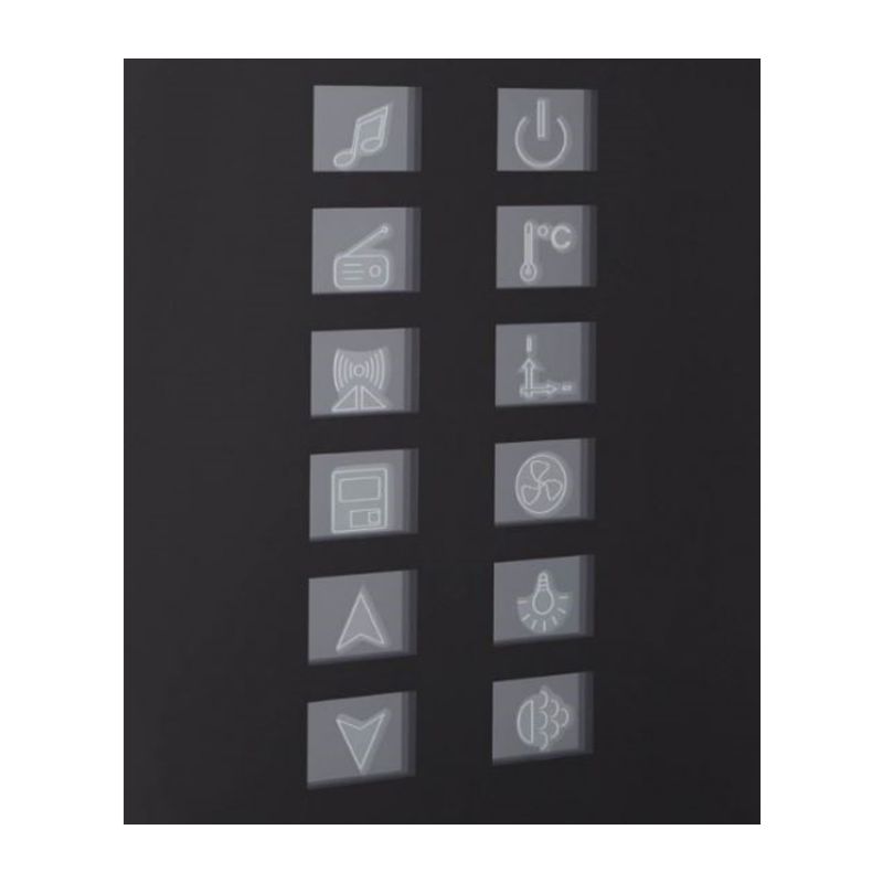 Athena WS-141 - 59 x 36 Double Walk-in Luxury Steam Shower - control buttons