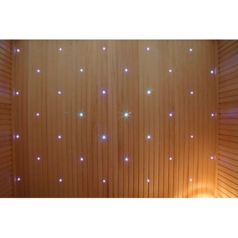 SunRay Westlake 300LX - 3 Person Indoor Traditional Steam Sauna - starry wall