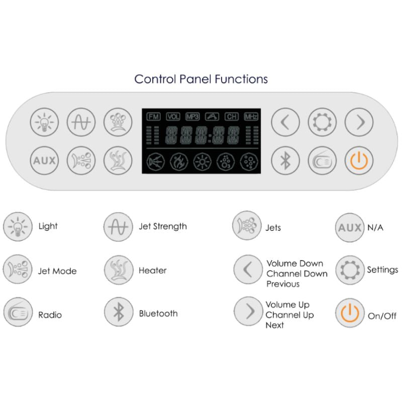 EAGO AM189ETL | 6 ft Acrylic Whirlpool Bathtub