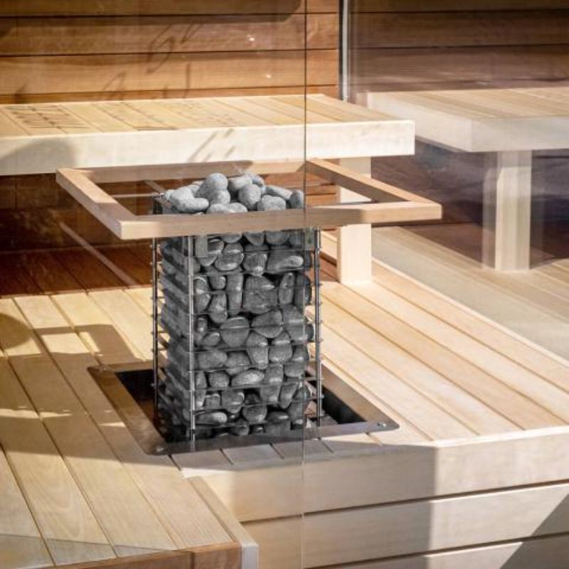 Embedding Flange for Cliff/Steel Series Sauna Heaters - used in a sauna
