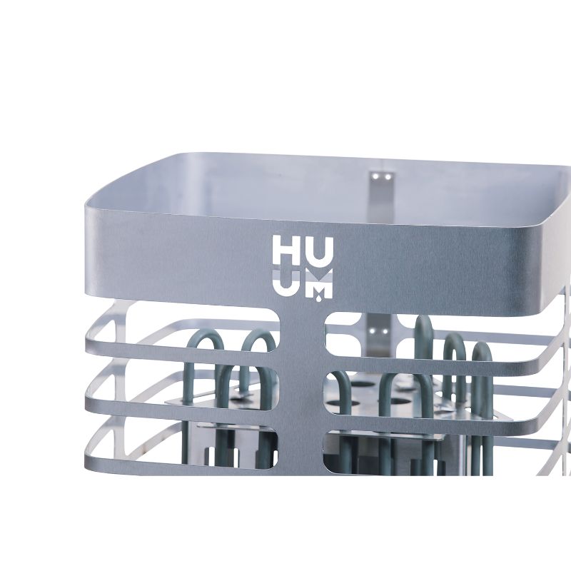 STEEL Series 6.0kW Sauna Heater | HUUM - grill without rocks, close up
