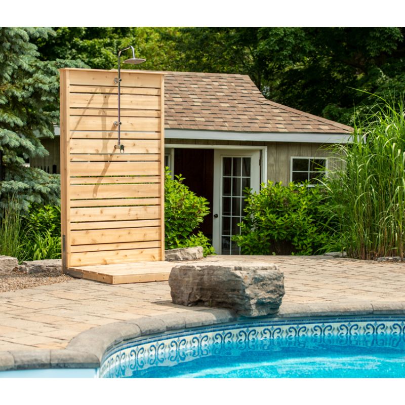 Canadian Timber Free-Standing Outdoor Showers by Dundalk LeisureCraft