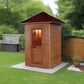 SunRay Eagle HL200D1 Outdoor Traditional Steam Sauna - on a patio