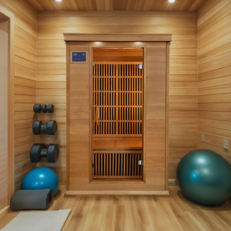 SunRay Evansport HL200K2 - home Infrared Sauna in a home gym