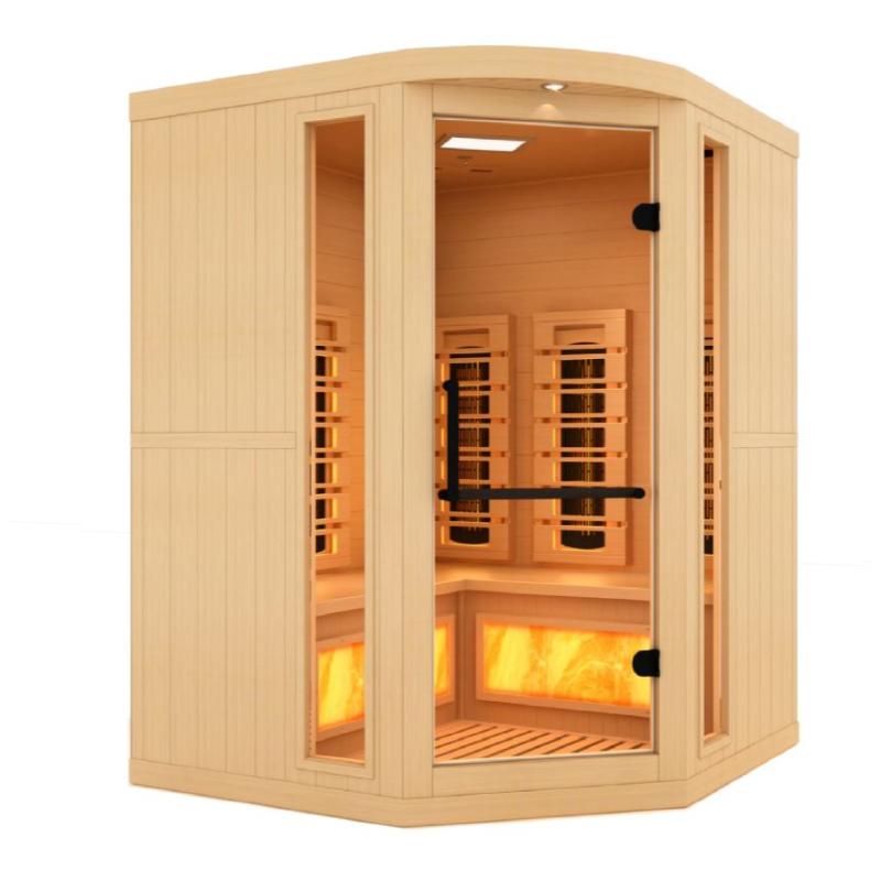 Golden Designs GDI-8035-03 Infrared Sauna | 3 Person Full Spectrum with Himalayan Salt