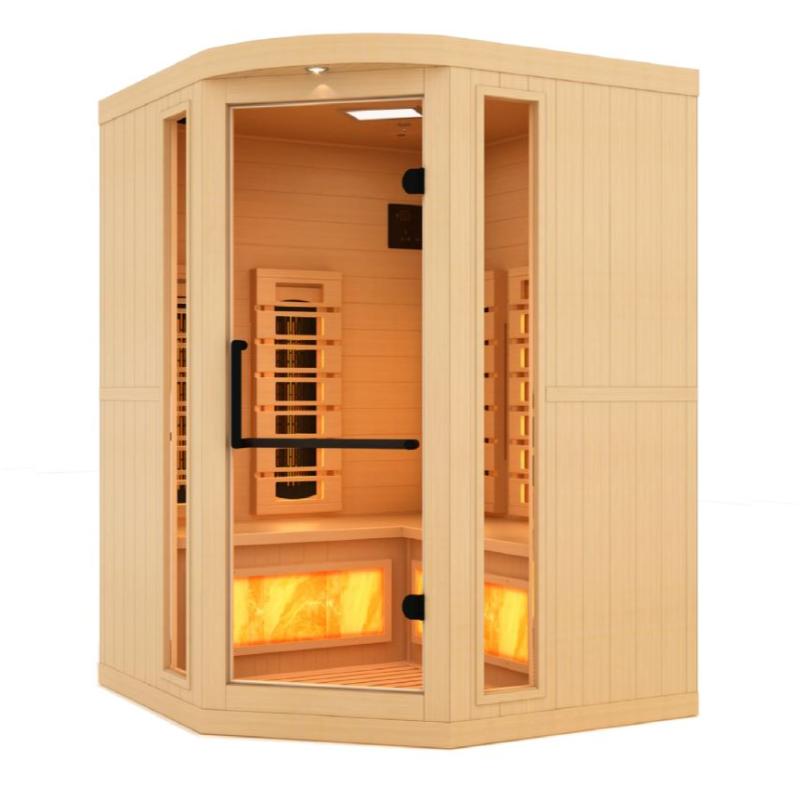 Golden Designs GDI-8035-03 Infrared Sauna | 3 Person Full Spectrum with Himalayan Salt