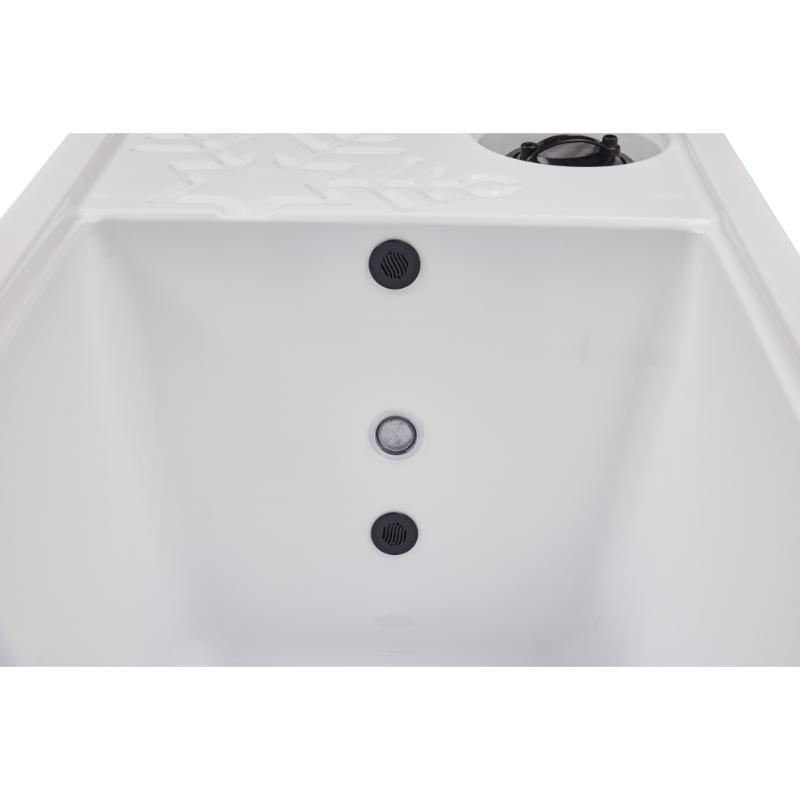 Cold Plunge 'All In' - white tub showing filtration screens