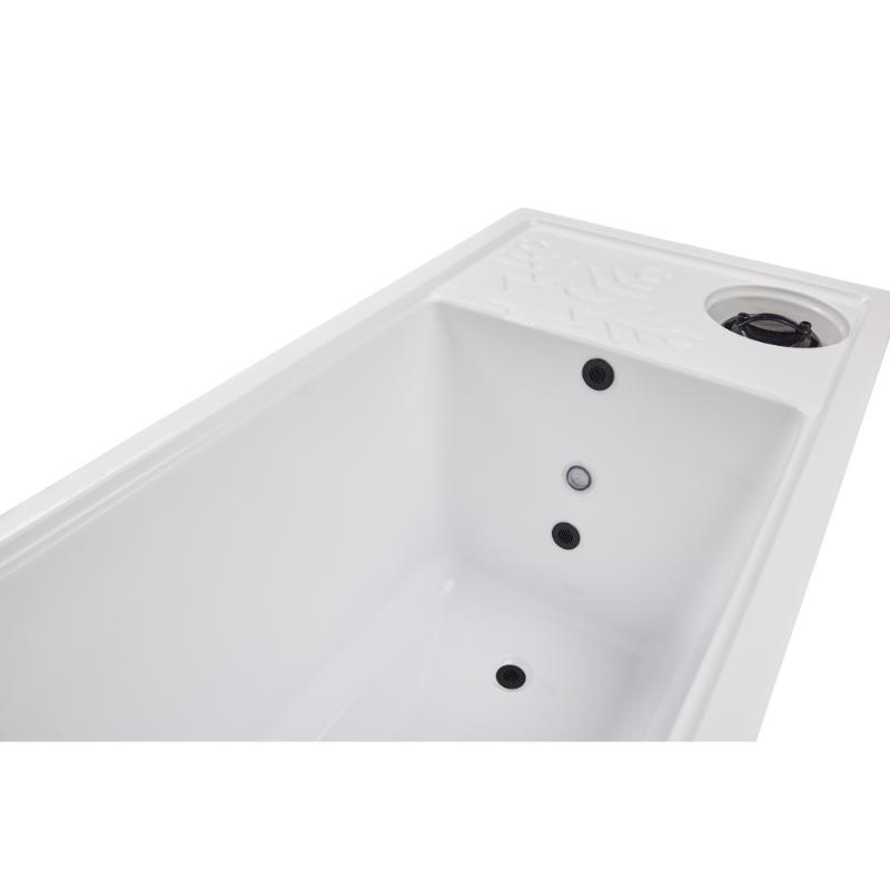 Cold Plunge 'All In' - angled view of interior white tub