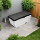 Cold Plunge 'All In' - white tub outside with black cover