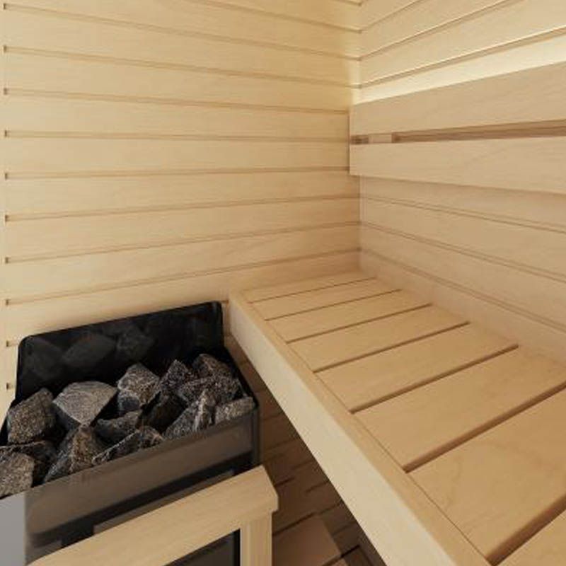 Auroom Cala 1 person Mini Home Sauna - interior