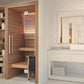 Auroom Cala 1 person Mini Home Sauna - installed in a luxury bathroom
