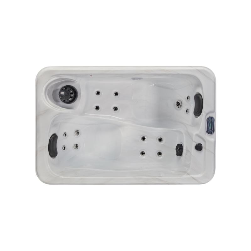 Cashmere 2 Person Hot Tub - top down view, tub empty