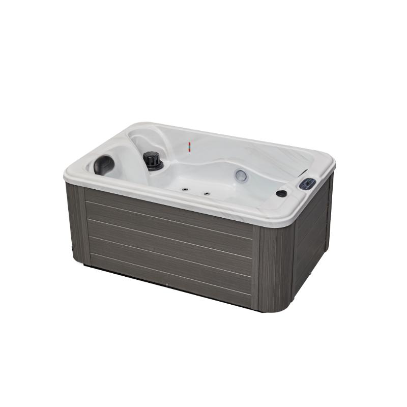 Cashmere 2 Person Hot Tub - angled full view, no water