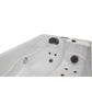 Cashmere 2 Person Hot Tub - interior angled view of curves and jets and headrest