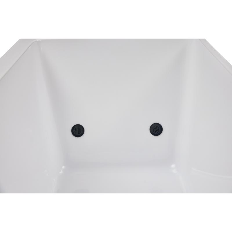 Cold Plunge Pro XL - interior of white tub showing filtration spouts