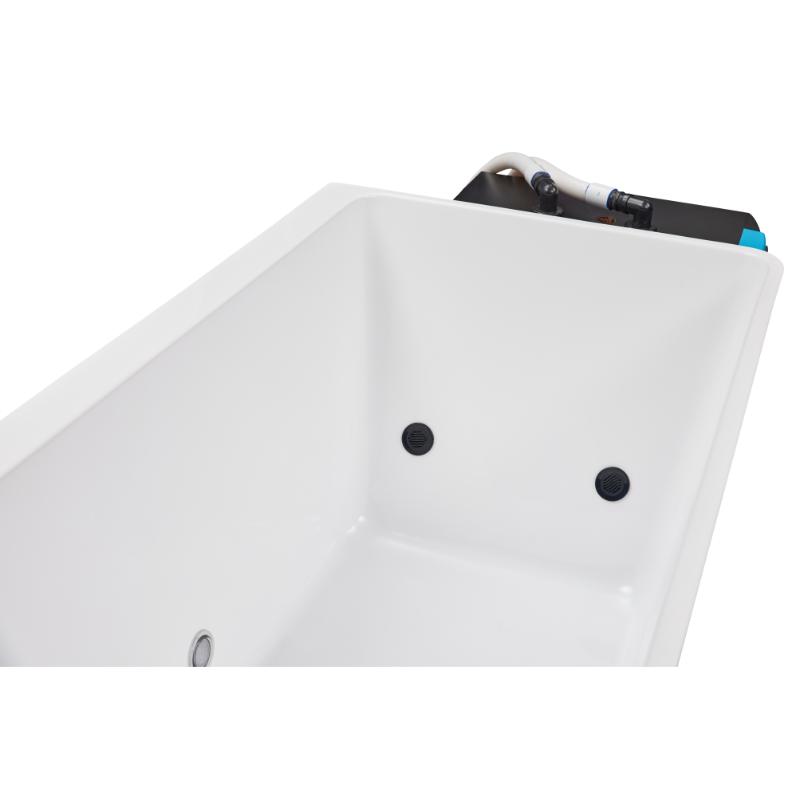 Cold Plunge Pro XL - showing interior of white tub towards the chiller end