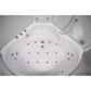 Ariel Platinum DA333 Luxury Steam Shower and Jet Tub - white tub