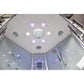 Ariel Platinum DA333 Luxury Steam Shower and Jet Tub - white ceiling