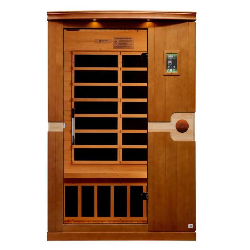 Dynamic Saunas Venice DYN-6210-01 | 2 Person Low EMF Far Infrared Sauna - full front view