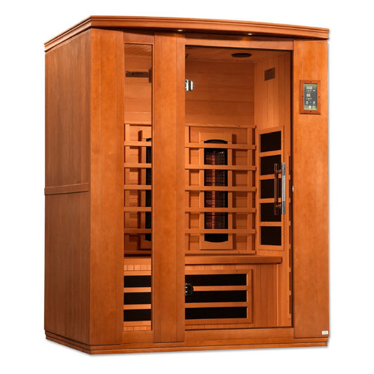 Dynamic Saunas Lugano DYN-6336-02 FS | 3 Person Near Zero Full Spectrum Far Infrared Sauna