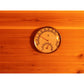SunRay Denali HL400DS Outdoor Home Sauna - close up view of the hygrometer.