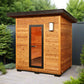 SunRay Denali HL400DS Outdoor Home Sauna - full view on a patio