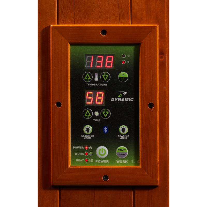 Heming Elite 2 Person Ultra Low EMF - Far Infrared Sauna - digital control panel