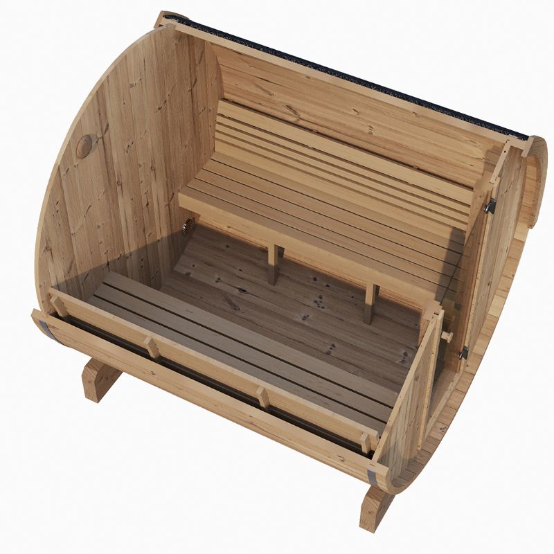 SaunaLife Model E8 | 6 Person Barrel Sauna