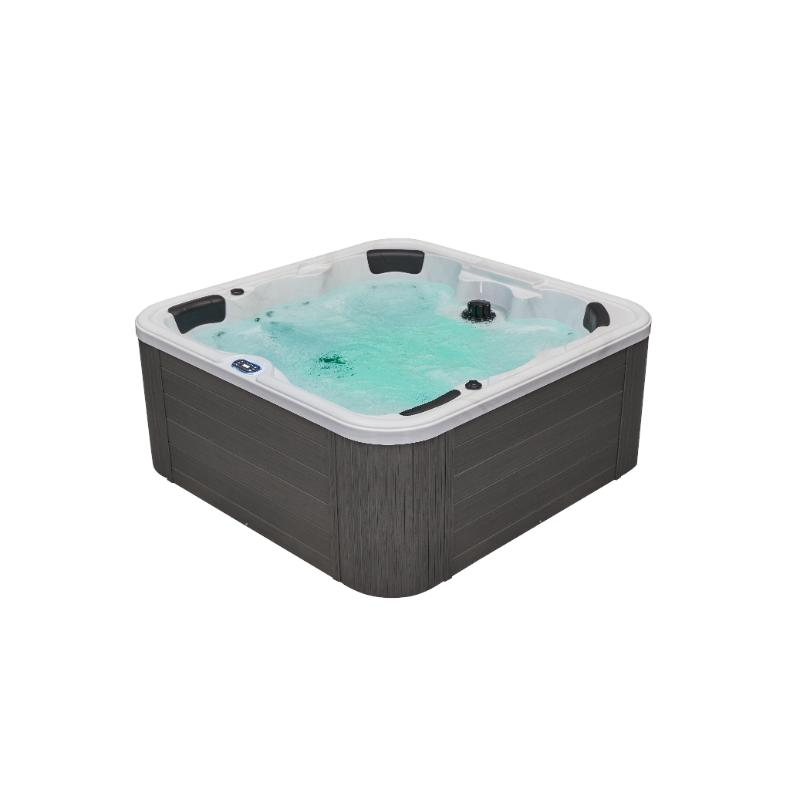 Eclipse 6 Person Hot Tub - full angled view of the tub with water in it.